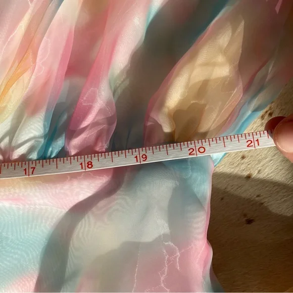 4XL Lover Era Pastel Puff Sleeve Mini Dress dreamy swiftie taylor swift spring - Picture 8 of 9